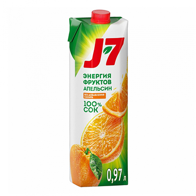 Сок J7 Апельсин 1л.